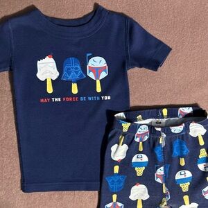 EUC! Hanna Andersson Star Wars Short John Pajamas
